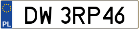 Trailer License Plate